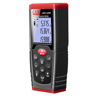

Huashengchang CEM LDM-100H laser range finder handheld electronic ruler infrared range finder 100 meters range anti-glare upgrade version