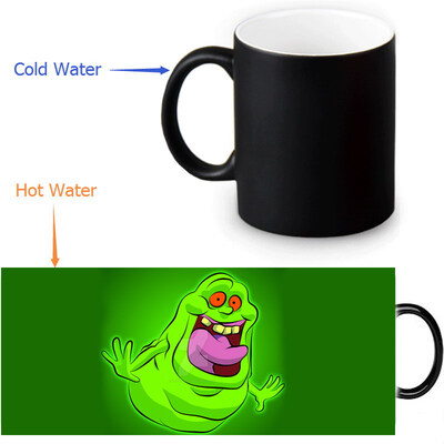 

Ghostbusters Slimer Morphing Mug Color Change Tea Cup Magic Milk Coffee Mug