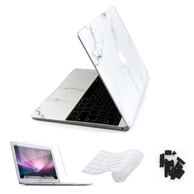 

Marble Laptop Sticker For Macbook Airpro 11 12 13 15 Retina Skin Pro 1315inch Touch Bar Cases with Keyboard Cover 4 in 1 Set