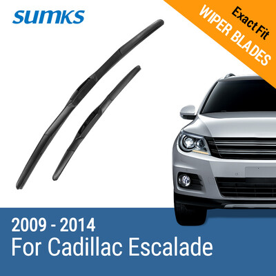 

SUMKS Wiper Blades for Cadillac Escalade 22"&22" Fit Pinch Tab / Hook Arms 2007 2008 2009 2010 2011 2012 2013 2014