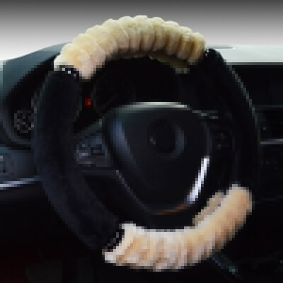 

Car winter General plush steering wheel cover soft imitation wool accessories