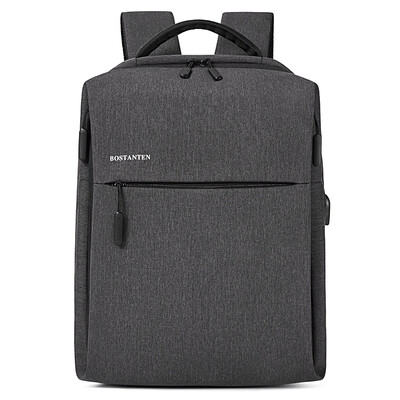 

BOSTANTEN men&39s casual business laptop computer 15-inch bag men&39s school bag backpack B6174141 dark gray
