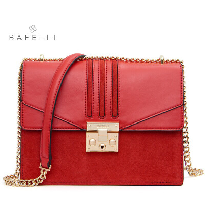 

BAFELLI winter new arrival split leather bag blue bolsos mujer frosted suede cowhide crossbody bag hot sale women messenger bags