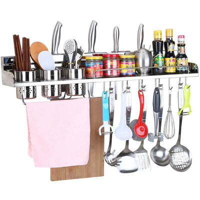 

Kitchen maxcook 304 stainless steel kitchen racks knife holder 80CM 3 cups MCWA-BG803 seasoning rack does not rust