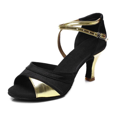 

Ballroom Ladies Women Girls Salsa Tango Latin Dance Shoes Heeled 7CM Dancing Shoes