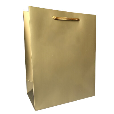 

Jing Hui Si Chuang JH0453 Kraft Paper Gift Bag Gift Bag Paper Tote Bag Large 10 Pack Gold