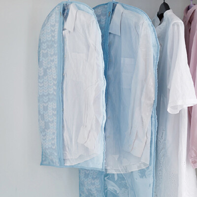 

Gan Yue qianyue clothing suit dust cover thick Oxford cloth transparent visible washable storage bag 2 large 3 light lilac