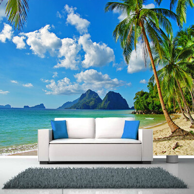 

Пользовательские фото Wall Paper 3D Beach Scenery Большие обои с настенной росписью Спальня Гостиная Телевизор Фон Обои на стенах Обои 3D