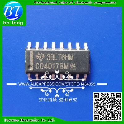 

10pcs free shipping CD4017BM CD4017 HEF4017BT HEF4017 SOP-16 With each other Counter ICs CMOS Decade Counter