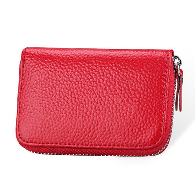 

Mens Womens Leather Mini Slim Wallet ID Credit Card Holder Case Organizer Purse