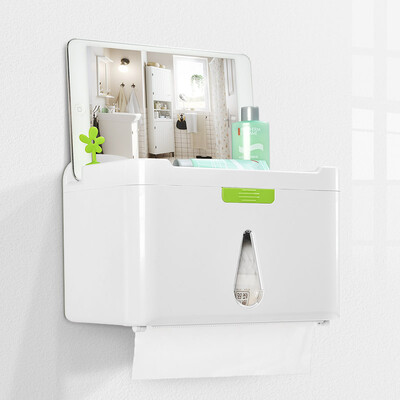 

FOOJO toilet paper holder toilet paper holder free punching paper box wall-mounted bathroom paper towel rack