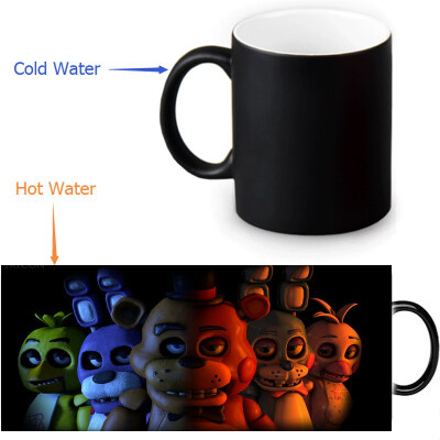 

Five Nights at Freddys Morphing Mug Color Change Tea Cup Magic Milk Coffee Mug