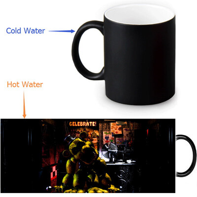 

Five Nights at Freddys Morphing Mug Color Change Tea Cup Magic Milk Coffee Mug