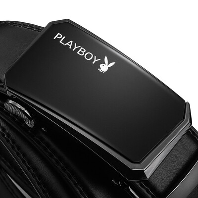 

Playboy men&39s automatic buckle belt men&39s business leather belt tide men&39s belt PDF3632-7B black