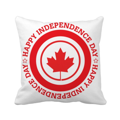 

Cananda Maple Leaf&Independence Square Throw Pillow Insert Cushion Cover Home Sofa Decor Gift