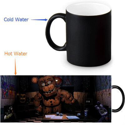

Five Nights at Freddys Morphing Mug Color Change Tea Cup Magic Milk Coffee Mug