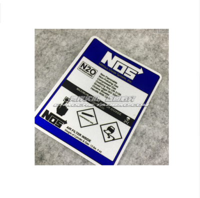 

High quality For Nos N2o Reflective car sticker and decals cool modified accessories blue