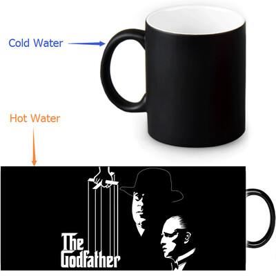 

The Godfather 350ml12oz Heat Reveal Mug Color Change Coffee Cup Sensitive Morphing Mugs Magic Mug Milk Tea Cups