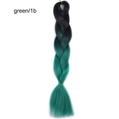 

Chorliss 24"65cm Synthetic Hair Extensions Jumbo Crochet Braids Ombre Braiding Hair For Women Pink Purple Blonde Bug Gray