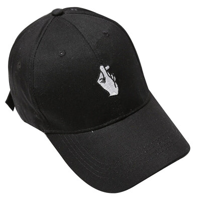 

MAXVIVI Hat Men Модная вышивка Письмо Повседневная хип-хоп бейсболка Пара моделей MMZ743037YOU Улыбка лицо Белый