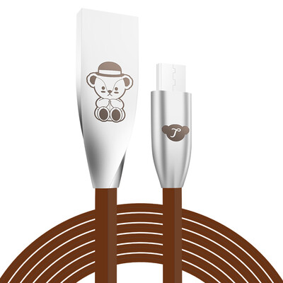 

Teddy Treasures Android Data Cable Teddy Bear Cartoon Cute Charging Cable Applicable to Huawei Samsung Millet 2 meters
