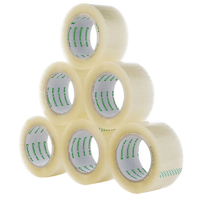 

COMIX 6 package 55mm 150y 137 meters high transparent sealed wide tape office stationery JF5515-6