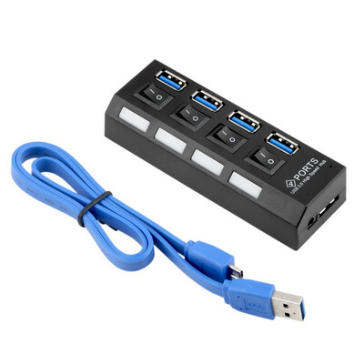 

kdq1 4 портов USB 3.0 - скорость 5gbps для пк, ноутбука с кнопки включения / выключения черный