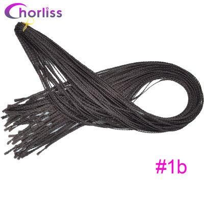 

Chorliss Crochet Box Braids Colored Synthetic Hair Extensions 28Bug Gray Blonde Purple 613 Synthetic Hair Extensions