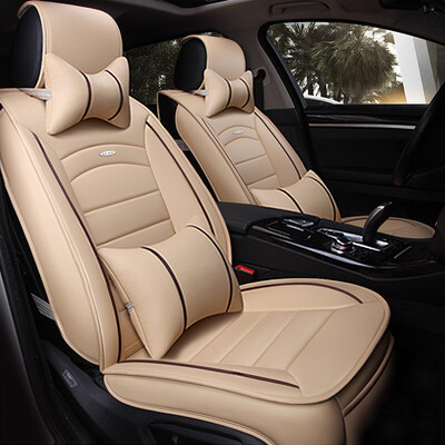 

Xinjian five-seat universal leather car seat car seat cover cushion Fox Angke car seat cushion XJ08 luxury warm rice