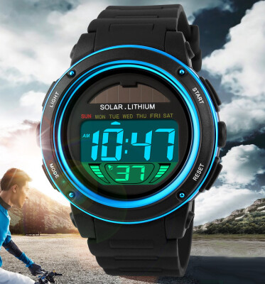 

SKMEI Brand Solar energy Men Electronic Sports Watches Outdoor Military LED Watch Digital Quartz Wristwatches Relogio Masculino