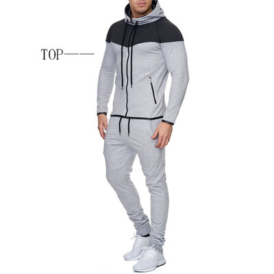 

New Men Fashion 2 Parts Hooded Sweatshirt&Sport Pants Set