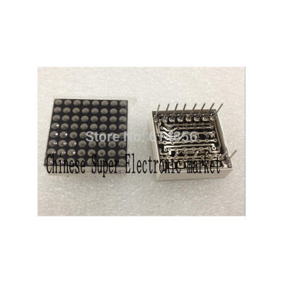 

LED Display 8x8 Dot Matrix Common Anode Red 19mm 20mmx20mm 15 Pcs Per