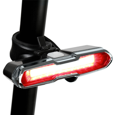 

FTW USB Rechargeable Bicycle light bike tail rear back light 4 mode Waterproof for Night Cycling safety LED Lamp Reflector Warning