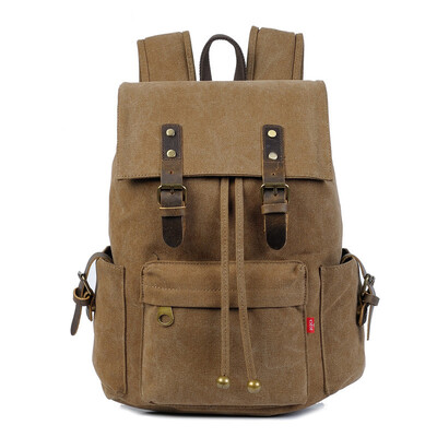 

2015 new Fashion leisure women&men backpack strap zipper solid color casual canvas backpack school bag designer travel bags