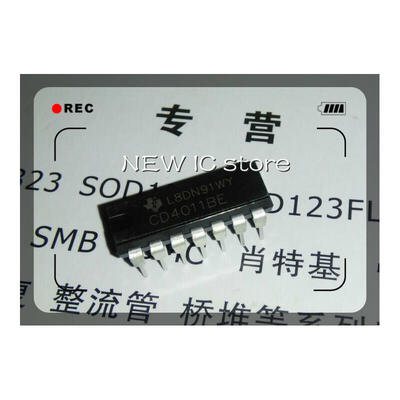 

Free shipping 100pcs CD4011BE CD4011 4011 DIP14 IC Best quality