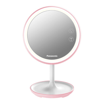 

Panasonic makeup mirror table lamp decorative lamp rechargeable portable creative gift table lamp HHLT0625 light pink