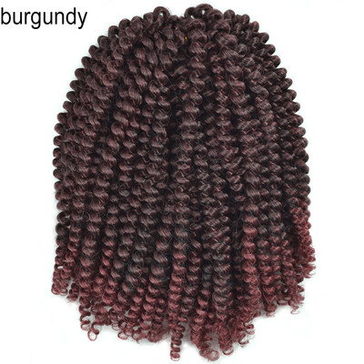 

Chorliss Crochet Braids Ombre Spring Twist Hair Kanekalon Synthetic Hair Extensions Braids 110gpack for women 8Inch Blonde Bug
