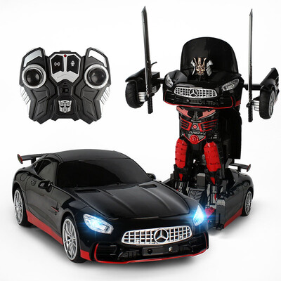 

Xinqida Transformers remote control car can be voice-activated induction deformation charging car man model boy toy car gift 757-B028 drift