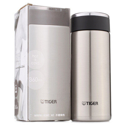 

[Супермаркет] Jingdong Tiger (Тигр) кружка 360ml нержавеющей стали вакуумные офис чай сверхлегких вертикально MMW-A36C-KC