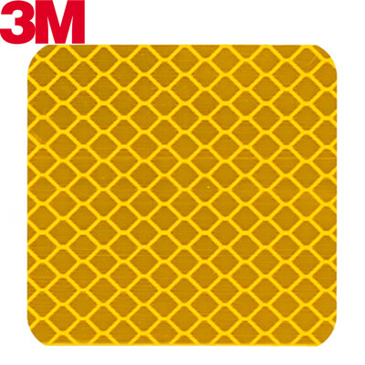 

3M reflective stickers universal safety warning scratched stickers bicycle electric safety warning car stickers square 55cm 10 fluorescent yellow green