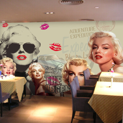 

Custom Fashion Woman Photo Wallpaper European-style Picture Of Marilyn Monroe Wall Papers Study Room Sofa Background Home Decor