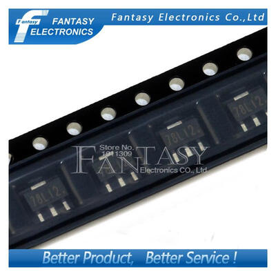 

50PCS 78L12 SOT 89 SMD 12V three-terminal regulator new and original free shipping