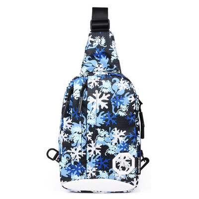 

Autumn&winter mens bags fashion trends personalitystreet Oxford cloth leisure students luminous Shoulder Bag