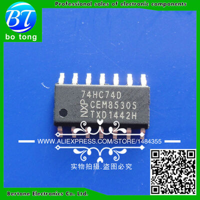 

Free shipping 200pcs SMD logic ics 74HC74 74HC74D SN74HC74D SOP14
