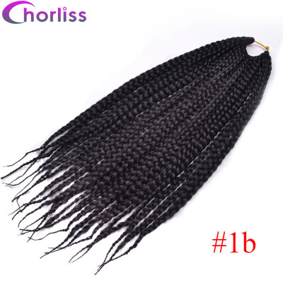 

Chorliss 14"Box Braid Synthetic Hair Extension 22rootspc Crochet Twist Braiding Hair Extension 6Colors Black Brown Blond 1pc