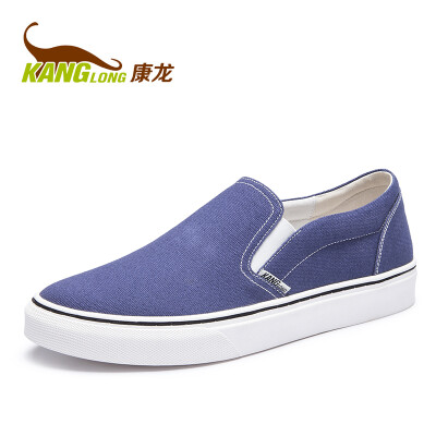 

Kang Long Lok Fu shoes casual wild trend board shoes Korean version of the tide shoes blue 283182004 43 yards