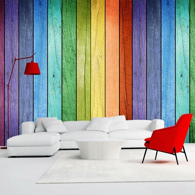 

3D Wallpaper Color Wood Board Modern Interior Simple Decor Wall Painting Kids Room Living Room Backdrop Wall Mural Papel Tapiz