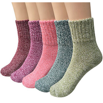 

Alssdbly womens cotton breathable socks 5 pairs free size