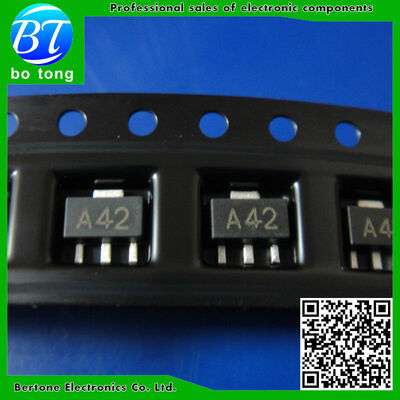 

Free shipping 50PCSLOT MMBTA42 A42 MARKING A42 SOT-89 SMD transistor