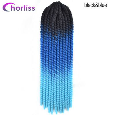 

Chorliss 12" Ombre Purple Havana Twist Braiding Hair Synthetic Crochet Braids Hair Extensions 16strandspack